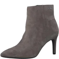 Botki damskie - s.Oliver Damskie sztyblety Boot Heel 5-25316-43, szarobrązowe (taupe), rozmiar 36 EU, szarobrązowy, 36 EU - miniaturka - grafika 1