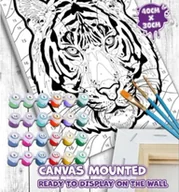 Zabawki kreatywne - Planet Splat malowanie według numerów, TIGRAS 30x40 cm - miniaturka - grafika 1