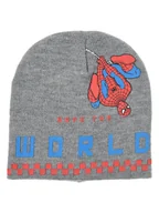 Czapki damskie - Spiderman Czapka beanie "Spider-man" w kolorze szarym - miniaturka - grafika 1