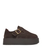 Buty dla dziewczynek - Badura Półbuty EO HY669015S-1 Brązowy - miniaturka - grafika 1