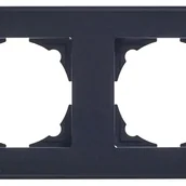 Klawisze i ramki - Ramka podwójna LEONA Antracyt SCHNEIDER - miniaturka - grafika 1