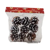 Ozdoby bożonarodzeniowe - Szyszki 5 cm 9 sztuk - miniaturka - grafika 1