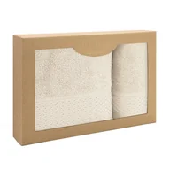Ręczniki - Zestaw 2 ręczników Solano Ecru 50x90+70x140 Darymex - miniaturka - grafika 1