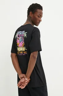 Vans t-shirt bawełniany męski kolor czarny z nadrukiem VN000KHUBLK1 - Koszulki męskie - miniaturka - grafika 1