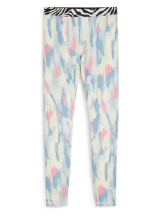 Puma Legginsy sportowe "Animal Remix" w kolorze turkusowym - Spodnie sportowe damskie - miniaturka - grafika 1