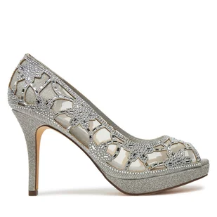 Szpilki Menbur 25835 Srebrny - Czółenka - miniaturka - grafika 1