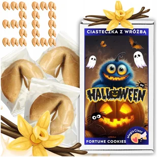 CIASTECZKA Z WRÓŻBĄ Halloween Party zabawa Magia dla dzieci i gości 30 szt - Pieczywo chrupkie - miniaturka - grafika 1