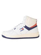 Trampki męskie - Tommy Hilfiger Skórzane sneakersy w kolorze granatowo-biało-czerwonym - miniaturka - grafika 1