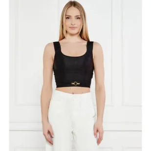 Just Cavalli Top Cropped Fit - Koszulki i topy damskie - miniaturka - grafika 1