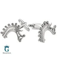 Spinki do mankietów i krawatów - Galante Spinki do mankietów Wiking - Głowa Smoka X2 WCL053 WCL053/290 - miniaturka - grafika 1