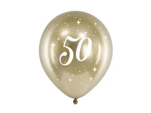 PartyDeco "Balony Glossy 30cm, 50, złoty (1 op. / 6 szt.)" CHB14-1-50-019-6 [15347856] - Balony i akcesoria - miniaturka - grafika 1