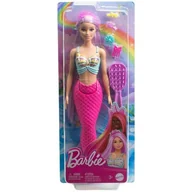 Lalki dla dziewczynek - Lalka Barbie Mattel Syrenka Lalka Długie włosy HRR00 - miniaturka - grafika 1