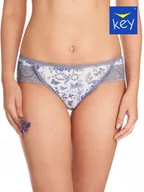 Majtki damskie - Key FIGI DAMSKIE LPC 973 A22 XL biały/szary - miniaturka - grafika 1