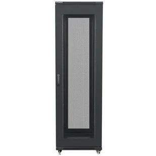 Lanberg Szafa SZAFA INSTALACYJNA RACK STOJĄCA 19&quot 42U 600X800 CZARNA DRZWI PERFOROWANE FLAT PACK FF01-6842-23B - Szafy rack - miniaturka - grafika 1