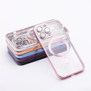 Etui Futerał Electro Mag Cover do iPhone 14 złoty róż - Etui i futerały do telefonów - miniaturka - grafika 4