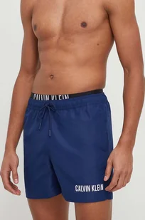 Calvin Klein szorty kąpielowe kolor niebieski - Stroje kąpielowe - miniaturka - grafika 1