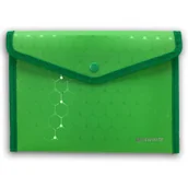 Teczki i skoroszyty - Penmate Koperta na zatrzask A5 Lux zielona - miniaturka - grafika 1