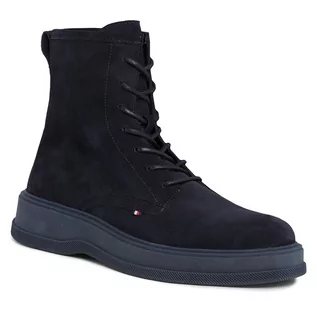 Botki męskie - Trzewiki Tommy Hilfiger Th Everyday Core Suede Boot FM0FM04660 Desert Sky DW5 - grafika 1