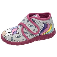 Kapcie damskie - Fischer Kapcie dziewczęce Flexi, Szary, 26 EU - miniaturka - grafika 1