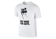 Koszulki męskie - Nike Air Jordan 11 Retro Camp'D Out Tee White - miniaturka - grafika 1