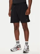 Spodenki męskie - Reebok Szorty sportowe Speed 3.0 2 In 1 Short REEBOK-100065102 Czarny Regular Fit - miniaturka - grafika 1