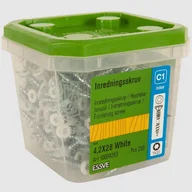 Wkręty - Wkręty do drewna, mebli, korpusów ESSVE 4,2x28mm BIAŁE 250szt. - miniaturka - grafika 1