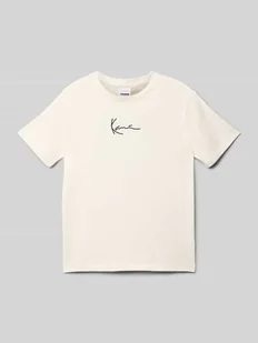 T-shirt z czystej bawełny z nadrukiem z logo - Koszulki dla chłopców - miniaturka - grafika 1