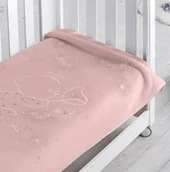 Koce i narzuty dla dzieci - Pielsa Baby, Koc dziecięcy/Otulacz, premium, Osito Mariposa Crystal, Różowy, 110x140 cm - miniaturka - grafika 1