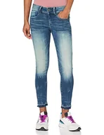 Spodenki damskie - G-STAR RAW Damskie szorty Lynn Mid Skinny Ripped Edge Ankle, Niebieski (Antic Blight Green D08616-c296-b814), 25W / 30L - miniaturka - grafika 1