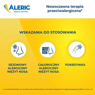 US Pharmacia SP Z O.O Aleric Deslo Active 2,5mg 10 tabl - Leki na alergię - miniaturka - grafika 2