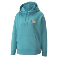 Bluzy sportowe damskie - Bluza treningowa damska Puma Swxp Graphic Hoodie TR - miniaturka - grafika 1