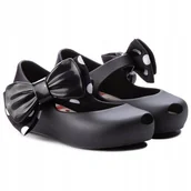 Półbuty damskie - Melissa Dziecięce Półbuty Czarne 19/20 3t9g4* - miniaturka - grafika 1