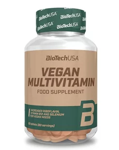 BioTech USA Vegan Multivitamin, Suplement diety,  60 tabletek - Witaminy i minerały - miniaturka - grafika 1