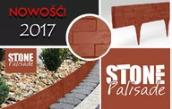 Podesty i deski tarasowe - PALISADA obrzeże ogrodowe terakota 79 cm STONEPALISADE - miniaturka - grafika 1