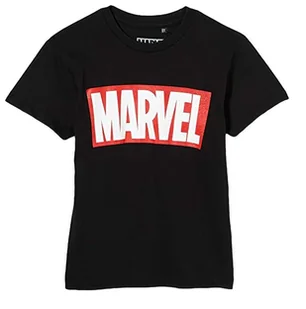 Koszulka dziecięca Marvel  z nadrukiem czarna -128 - Koszulki i topy damskie - miniaturka - grafika 1