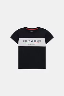 Koszulki męskie - LOTTO T-shirt - Granatowy - Chłopiec - 6 LAT(A)(122CM) - grafika 1