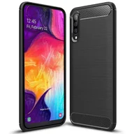 Etui i futerały do telefonów - Pokrowiec TPU na telefon komórkowy Samsung Galaxy A50 / A30s o wyglądzie karbonowego etui ochronnego - miniaturka - grafika 1