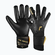 Piłka nożna - Rękawice bramkarskie Reusch Pure Contact Infinity black/gold/black - miniaturka - grafika 1
