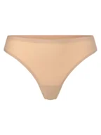 Majtki damskie - Chantelle Stringi Kobiety Sztuczne włókno beżowy jednolity, ONE SIZE - miniaturka - grafika 1