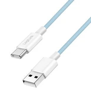 LogiLink CU0329 kabel USB USB 2.0 0,5 m USB A USB C Niebieski - Kable komputerowe i do monitorów - miniaturka - grafika 1