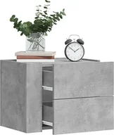 Szafki nocne - vidaXL Naścienna szafka nocna betonowa szara 45x30x35 cm - miniaturka - grafika 1