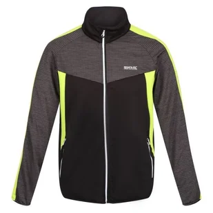 Bluza Trekkingowa Oddychająca Regatta Męska Sportowa Funkcjonalna RML233 Czarno Żółta M - Bluzy męskie - miniaturka - grafika 1