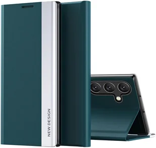 SLEEP CASE PRO ETUI DO SAMSUNG GALAXY S25 Z KLAPKĄ I PODSTAWKĄ - ZIELONE - Etui i futerały do telefonów - miniaturka - grafika 1