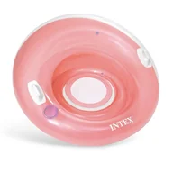 Materace dmuchane i koła do pływania - Fotel dmuchany z uchwytami, kółko, Intex, 119 cm, różowy - miniaturka - grafika 1