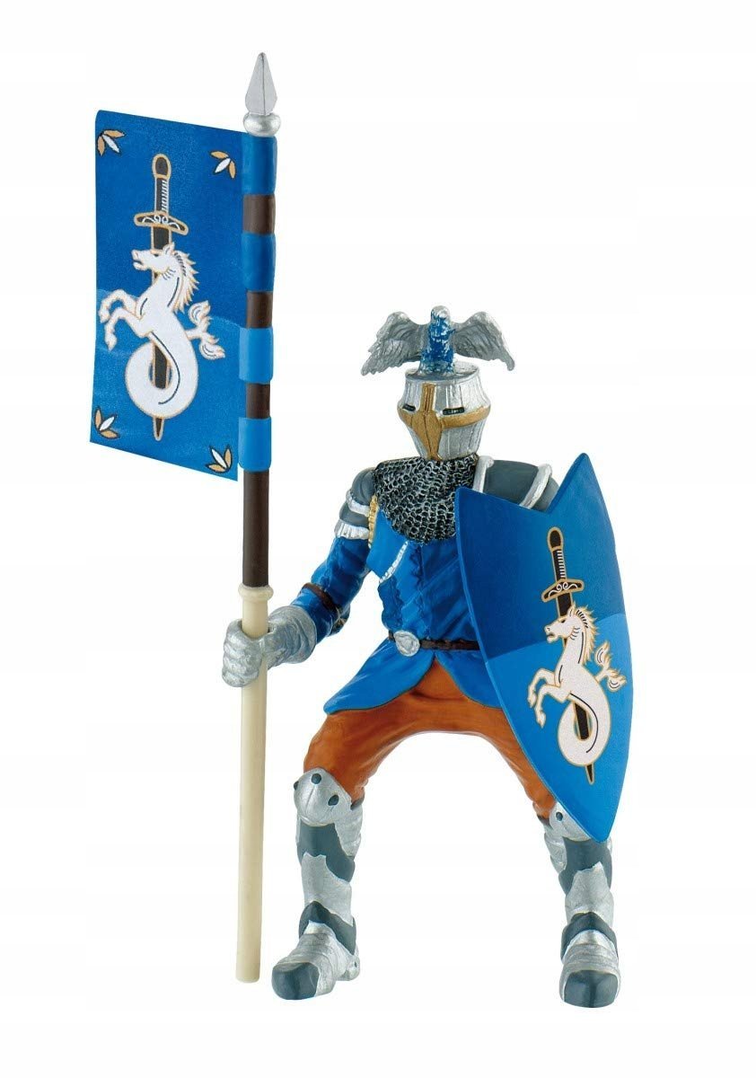 Bullyland 80785 Figurka World-Turniejent Rycerz w kolorze niebieskim