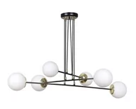 Lampy sufitowe - Emibig Ognis lampa wisząca 6-punktowa czarna 966/6 966/6 - miniaturka - grafika 1