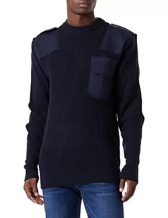 Mil-Tec BW granatowy sweter męski, niebieski, 54 - Bluzy męskie - miniaturka - grafika 1