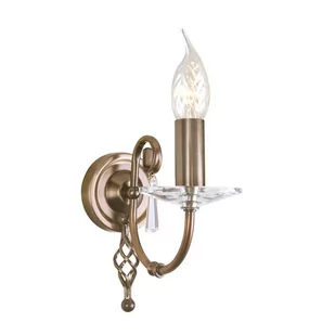 Elstead Lighting Aegean 1Lt Wall Light Aged Brass AG1 AGED BRASS Elstead kinkiet świecznikowy AG1 AGED BRASS ) - Lampy ścienne - miniaturka - grafika 1