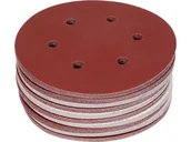 Materiały ścierne - KRĄŻEK ŚCIERNY NA RZEP 6 OTWORÓW, P180 150MM 50SZT. - miniaturka - grafika 1