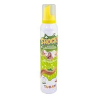Kosmetyki kąpielowe dla dzieci - Tuban Multisensoryczny pianko-żel Shock, jabłkowy, 200 ml - miniaturka - grafika 1
